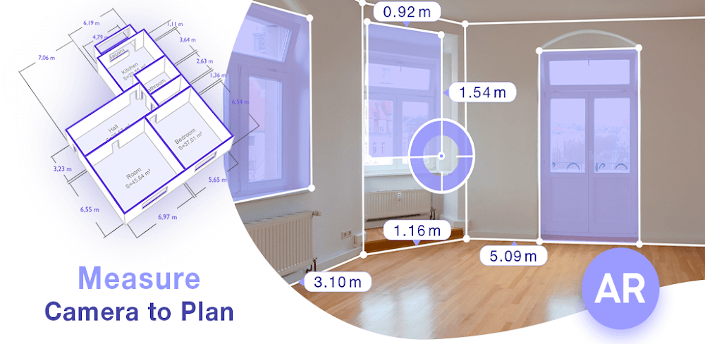 Cover Image of AR Plan 3D Tape Measure v4.8.13 MOD APK (Premium Unlocked)