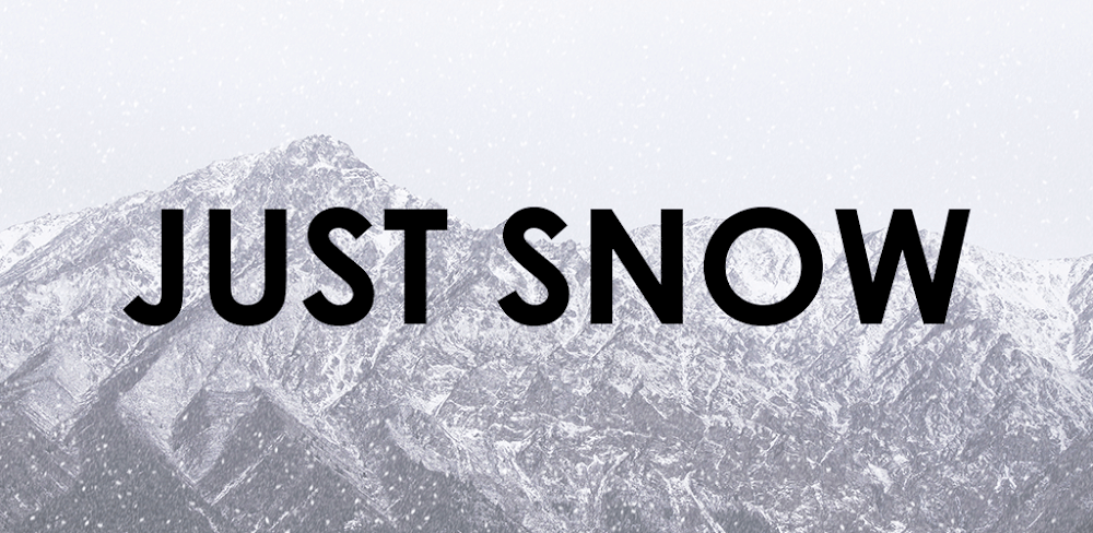 Cover Image of Just Snow v7.1 MOD APK (Pro Unlocked)