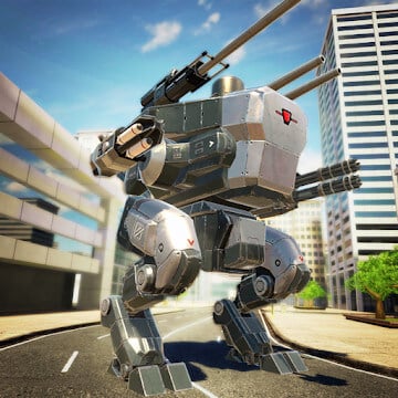 Cover Image of Mech Wars: Robots Battle v1.424 MOD APK (Unlimited Coin/Currency)