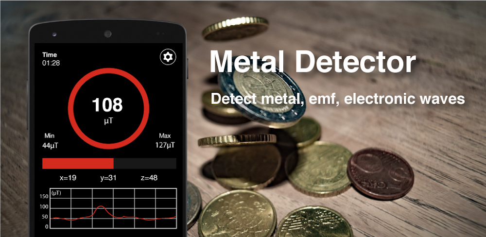 Cover Image of Metals Detector v6.8.6 MOD APK (Premium Unlocked)