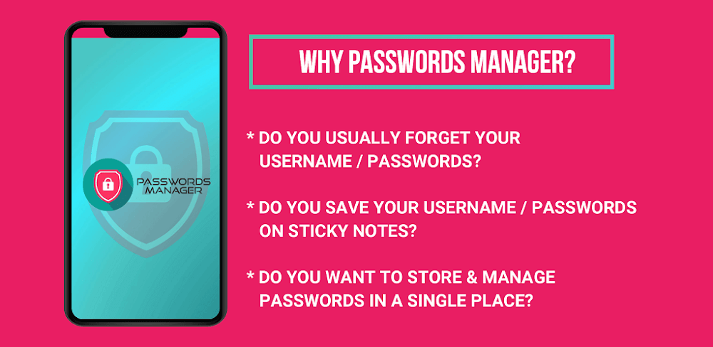 Cover Image of Passwords Manager Pro v3.5.4 APK (Full Version)