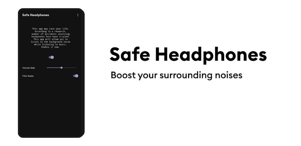 Cover Image of Safe Headphones v4.1.3 MOD APK (Premium Unlocked)