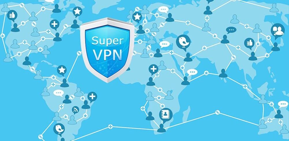 Cover Image of SuperVPN v2.9.8 MOD APK (Premium Unlocked)