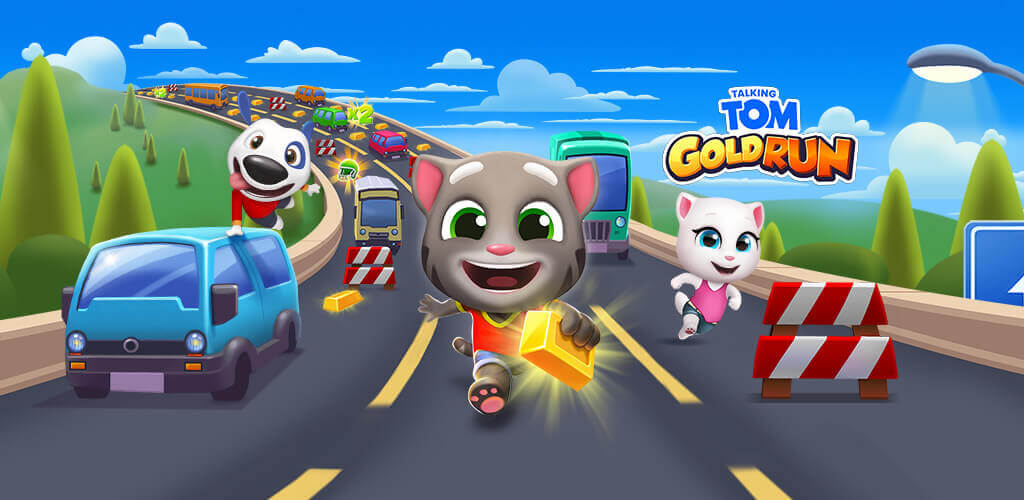 Cover Image of Talking Tom Gold Run v7.4.1.6611 MOD APK (Unlimited Money)