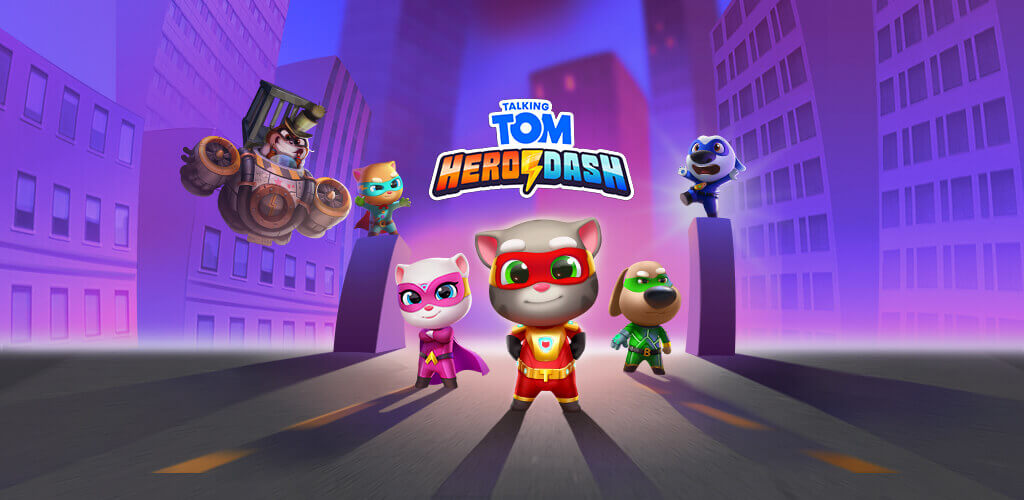 Cover Image of Talking Tom Hero Dash v4.8.0.6539 MOD APK (Unlimited Money)